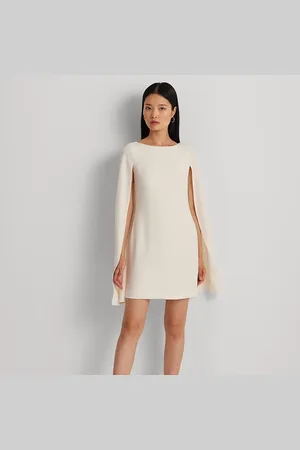 Ralph Lauren Vestido de cóctel de georgette con capa