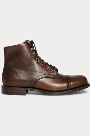 Ralph Lauren Bota de piel pulida a mano
