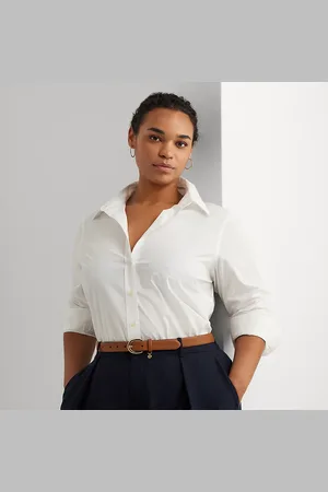 Ralph Lauren Tallas Grandes - Camisa de algodón de cuidado fácil