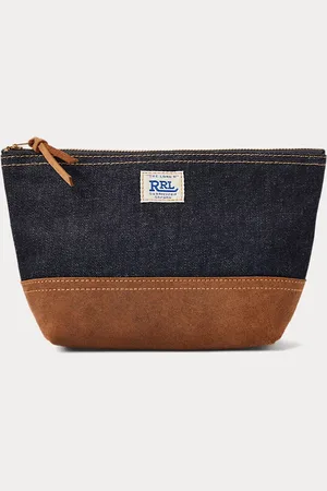 Ralph Lauren Cartera de mano vaquera con ribete