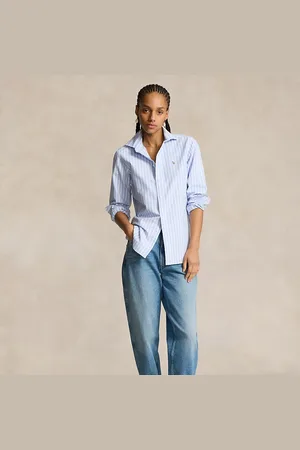 Ralph Lauren Camisa oxford con rayas Slim