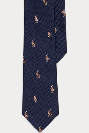 Ralph Lauren Corbata de seda con caballo Polo