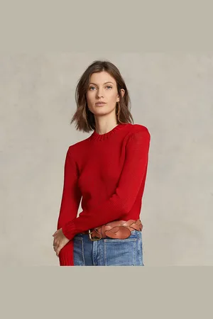 Ralph Lauren Jersey de algodón con cuello redondo