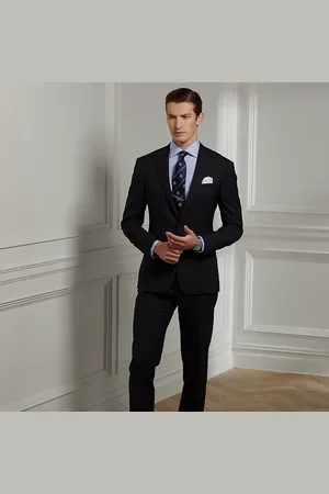 Ralph Lauren Traje Gregory de sarga de lana