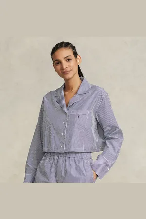 Ralph Lauren Pijama de popelina con bóxer