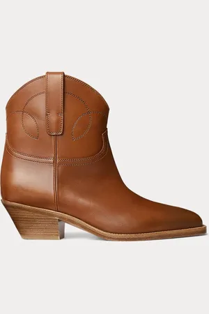 Ralph Lauren Botín Jayme de piel de becerro bruñida