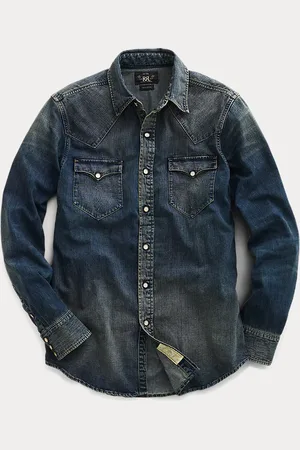 Ralph Lauren Camisa Western de denim Slim Fit