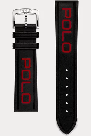 Ralph Lauren Correa de reloj de goma Polo