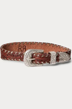Ralph Lauren Pulsera de cuero trabajado a mano