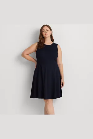 Ralph Lauren Tallas Grandes - Vestido de ponte con vuelo