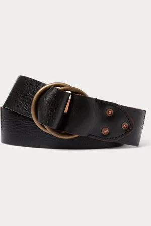 Ralph Lauren Cinturón de piel con doble anilla