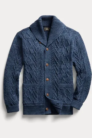 Ralph Lauren Cárdigan de algodón en punto Aran