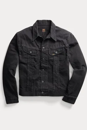 Ralph Lauren Chaqueta trucker de denim negro