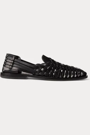Ralph Lauren Sandalias de piel tejidas a mano