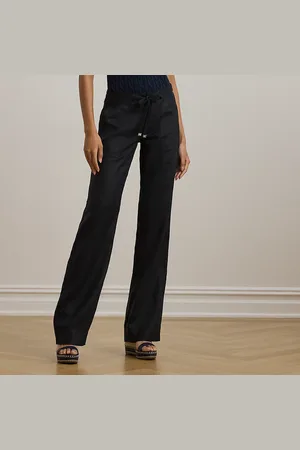 Ralph Lauren Tallas Pequeña - Pantalón de pernera ancha de lino