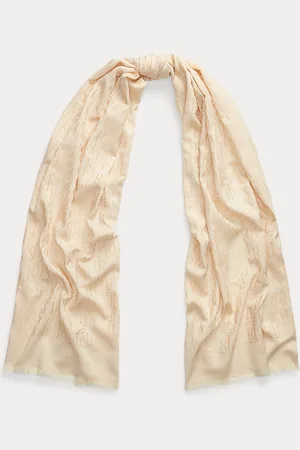 Ralph Lauren Bufanda de jacquard de mezcla de algodón