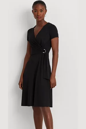 Ralph Lauren Vestido cruzado de punto jersey