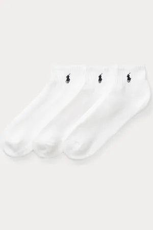 Ralph Lauren 3 pares de calcetines de tres cuartos
