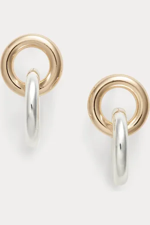 Ralph Lauren Pendientes largos en dos tonos