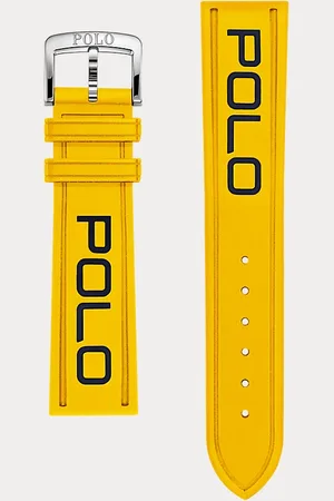 Ralph Lauren Correa de reloj de goma Polo