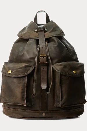 Ralph Lauren Mochila de piel