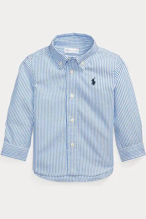 Ralph Lauren Camisa oxford de algodón con rayas