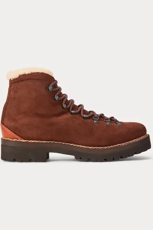Ralph Lauren Bota Darrow de ante de becerro con forro