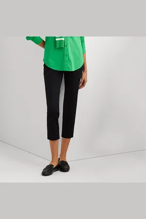 Ralph Lauren Pantalón recortado de sarga elástica