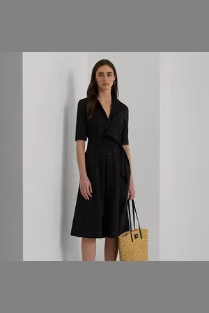 Ralph Lauren Vestido camisero de mezcla de algodón