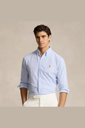 Ralph Lauren Camisa oxford de punto con rayas