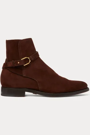 Ralph Lauren Bota Welington de ante de becerro