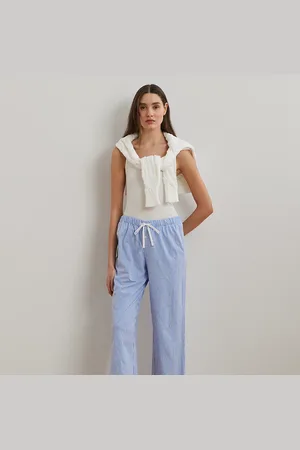 Ralph Lauren Pantalón de pijama de algodón con rayas