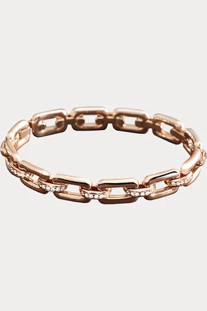 Ralph Lauren Pulsera de oro rosa y diamantes de pavé