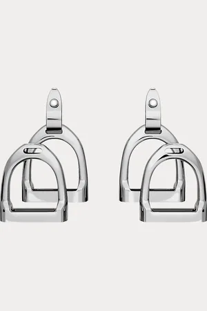 Ralph Lauren Pendientes de plata con doble estribo