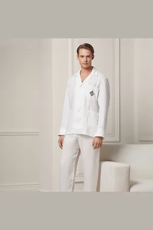 Ralph Lauren Pijama de lino con monograma