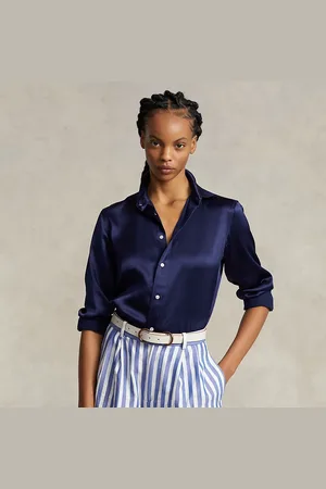 Ralph Lauren Camisa Slim de seda