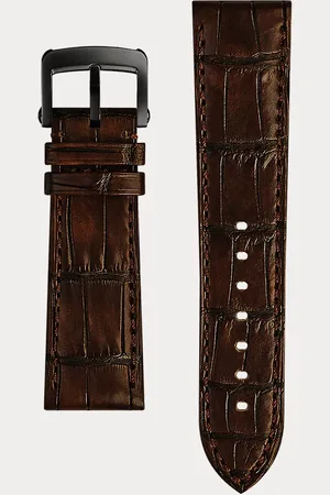 Ralph Lauren Correa de reloj de piel de caimán