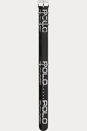 Ralph Lauren Correa de cuero para reloj deportivo