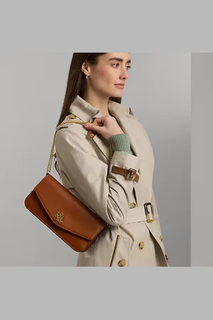 Ralph Lauren Bolso Sawyer mediano de piel de napa