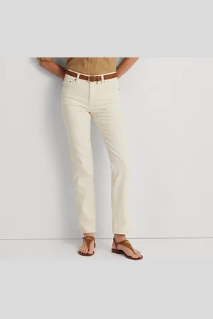 Ralph Lauren Jeans rectos tobilleros de tiro alto