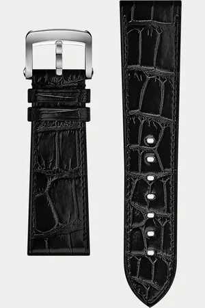 Ralph Lauren Correa de reloj de piel de caimán