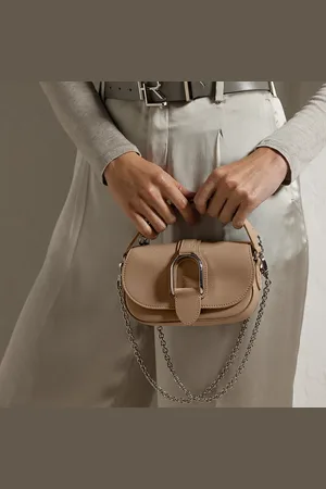 Ralph Lauren Minibolso Welington de piel de becerro