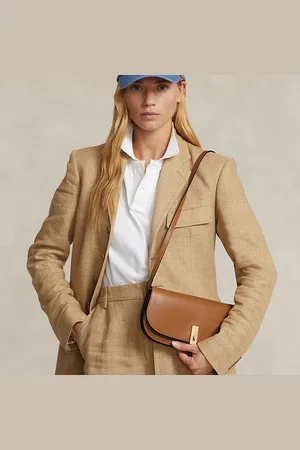 Ralph Lauren Bolso clutch Polo ID mediano de piel