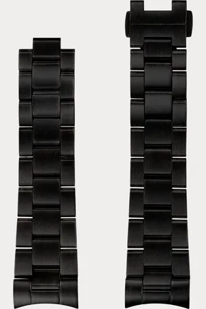 Ralph Lauren Pulsera de acero negra de 39 mm