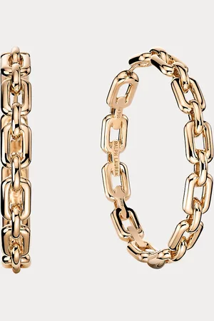 Ralph Lauren Pendientes de aro de oro rosa