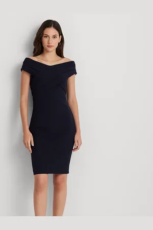 Ralph Lauren Vestido de cóctel de crepé