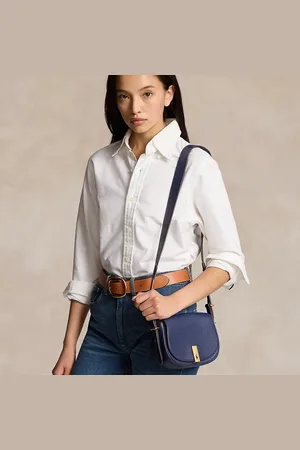 Ralph Lauren Minibolso saddle Polo ID de piel