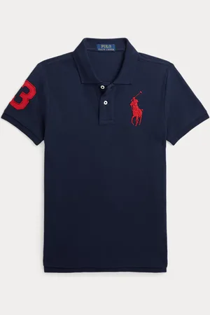 Ralph Lauren Polo de piqué de algodón Slim Fit