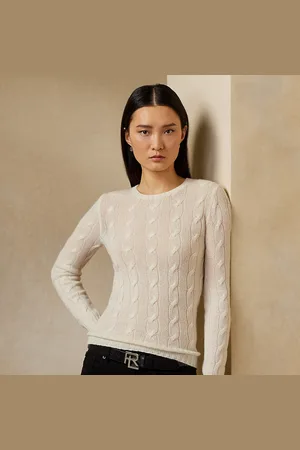 Ralph Lauren Jersey de cachemira en punto de ochos