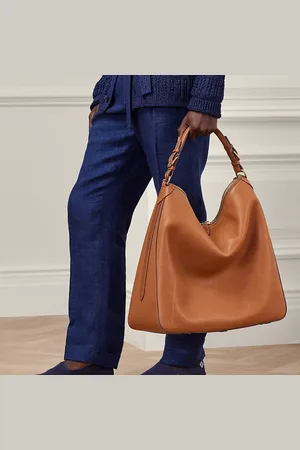Ralph Lauren Bolso de hombro Bedford de piel